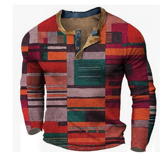 Men's Long Sleeve T-shirt Digital Printing Long Sleeve