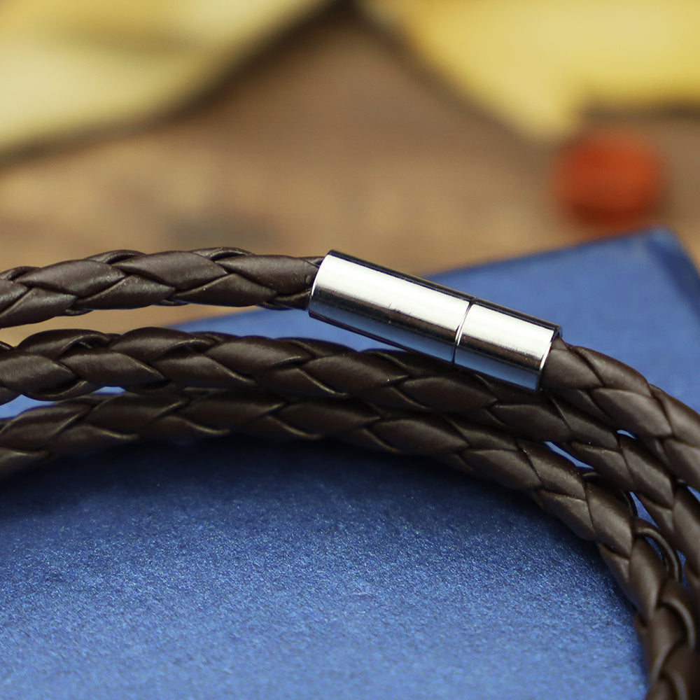 3 lap bracelet woven bracelet