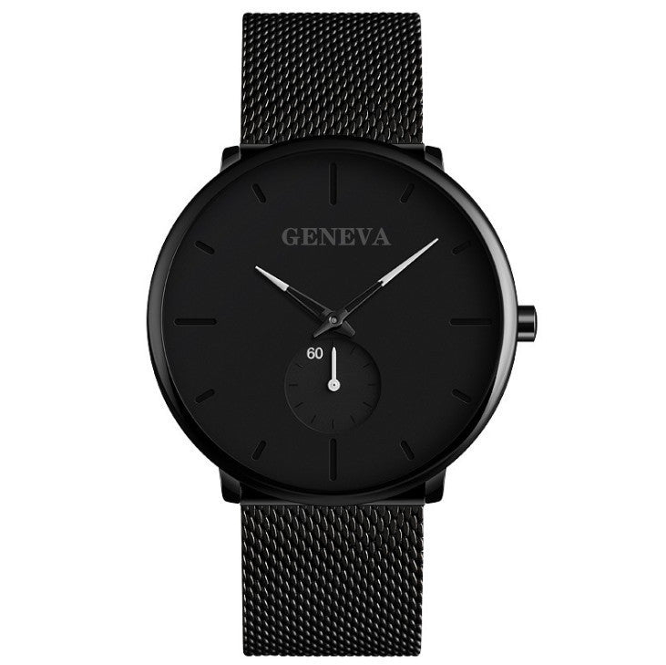 Fashion Casual Geneva Mens Watch Quartz Stainless Steel Brand