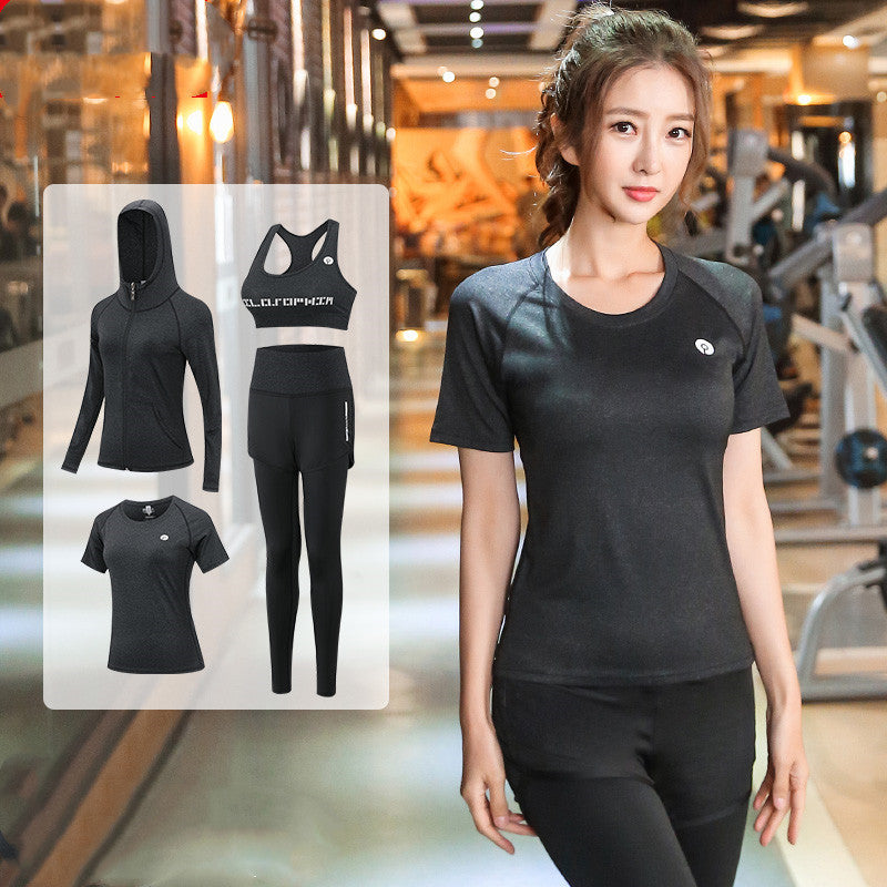 Running gym Yoga suit Four-piece suit