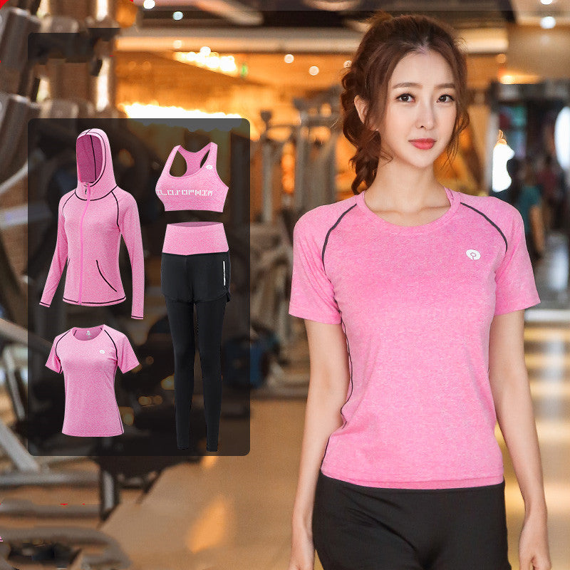 Running gym Yoga suit Four-piece suit
