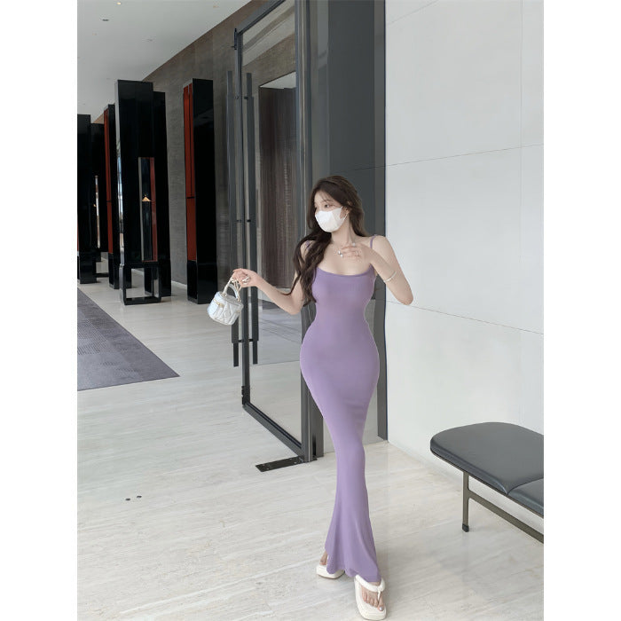 Pure Desire Style Chest-flattering Hot Girl Suspender Dress For Women