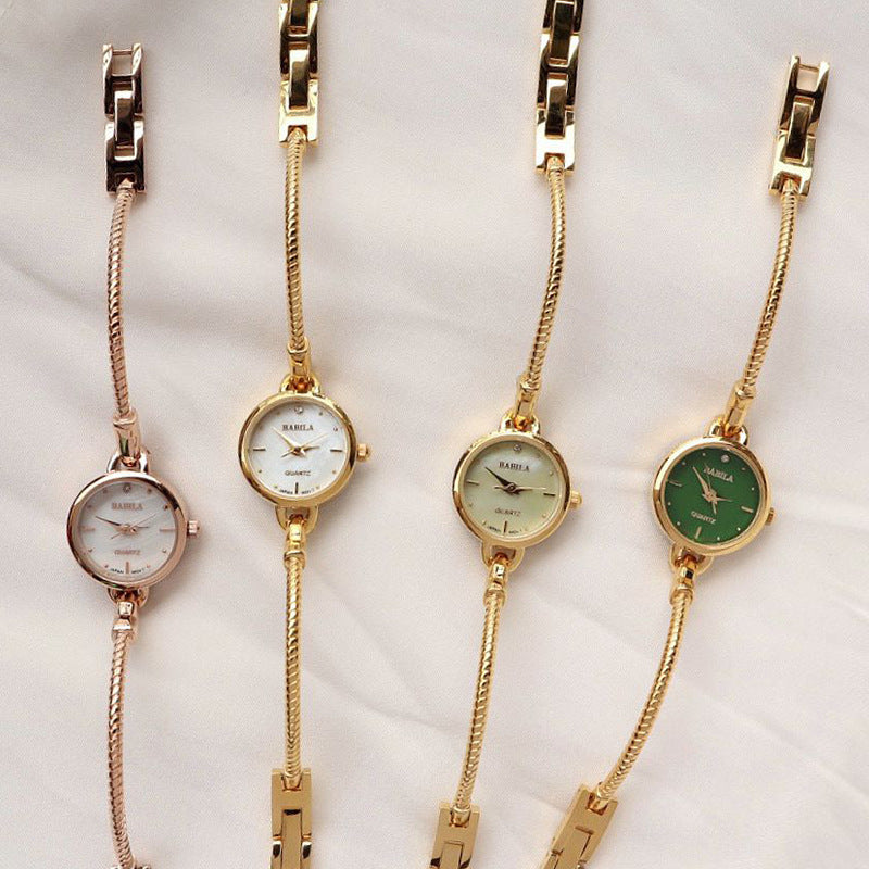 Retro Small Golden Watch Quartz Women's Watch