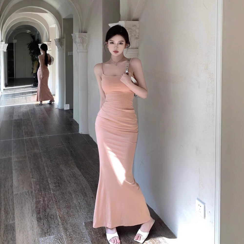 Pure Desire Style Chest-flattering Hot Girl Suspender Dress For Women