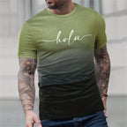 Summer Round Neck Loose Letter Print Short-sleeve