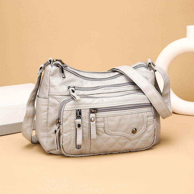 Women's Leather Large-capacity Crossbody Bag