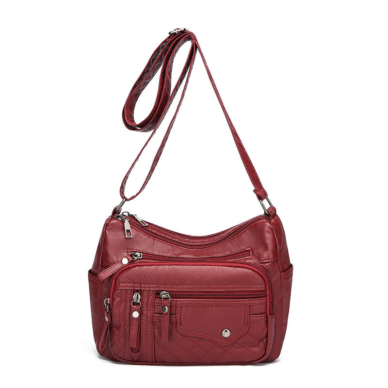 Women's Leather Large-capacity Crossbody Bag