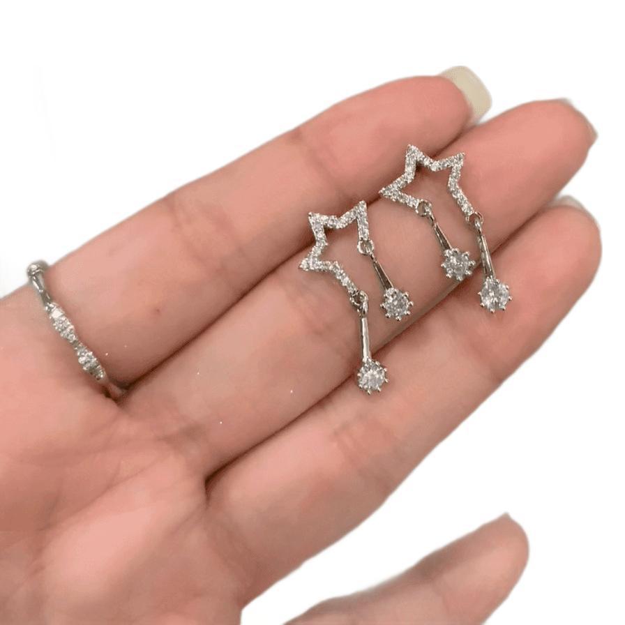XINGX Pendant Drill Stud Earrings Women's Exquisite Design