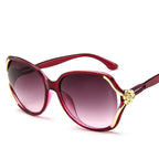 Ladies Sunglasses European and American Flower Sunglasses