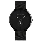 Fashion Casual Geneva Mens Watch Quartz Stainless Steel Brand