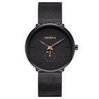 Fashion Casual Geneva Mens Watch Quartz Stainless Steel Brand