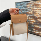 Simple Small Square Fashion Colorblock Shoulder Messenger Bag