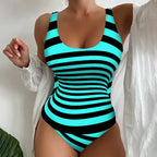 Women's One-piece Bikini Swimsuit With Printed Design