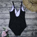 Plus size ladies one-piece swimsuit