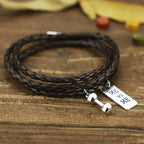 3 lap bracelet woven bracelet