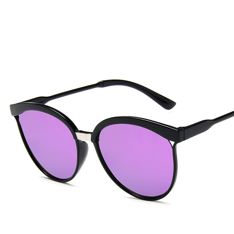 New Large Rim Sunglasses European And American Fashion Colorful Glasses Black Eyebrows Handsome Beautiful Sunglasses