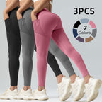 Thin Gym Pants With Buttock Mesh Tight Side Pockets
