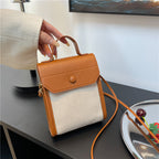 Simple Small Square Fashion Colorblock Shoulder Messenger Bag