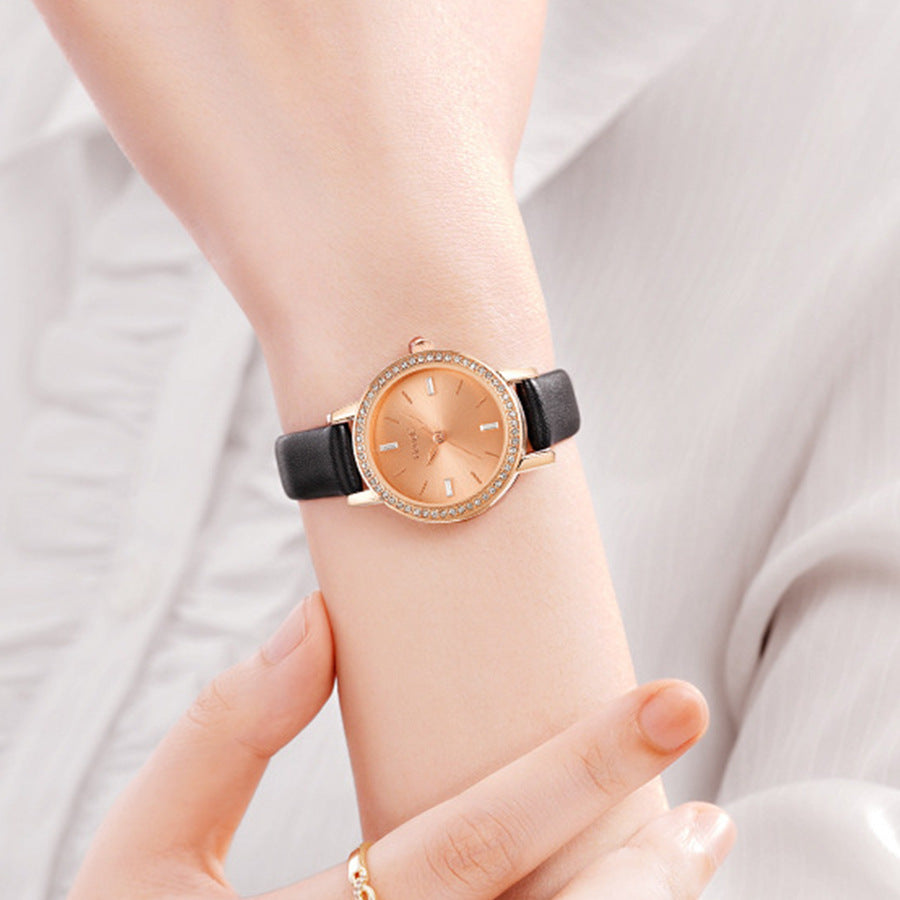 Women's Watch Student Fashion Diamond Quartz Watch