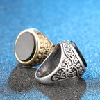 Fashion Atmosphere Plating Thai Silver Alloy Men's Ring