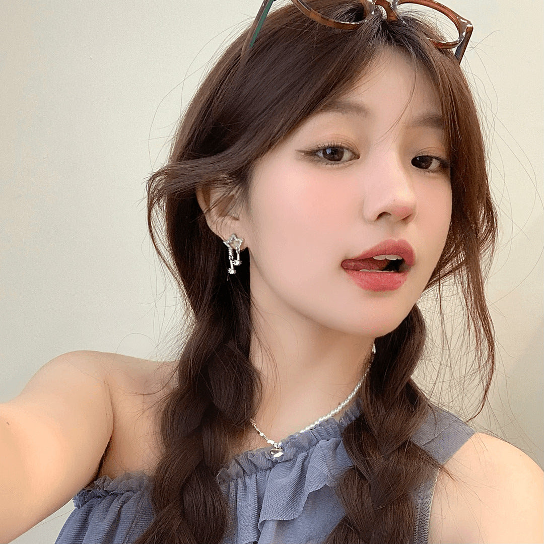 XINGX Pendant Drill Stud Earrings Women's Exquisite Design