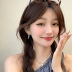 XINGX Pendant Drill Stud Earrings Women's Exquisite Design