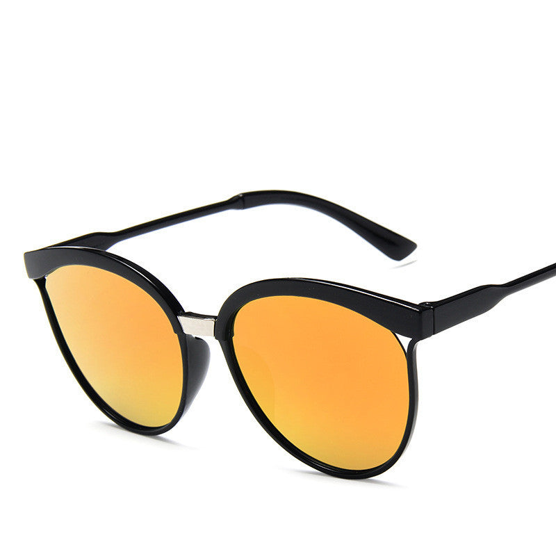 New Large Rim Sunglasses European And American Fashion Colorful Glasses Black Eyebrows Handsome Beautiful Sunglasses