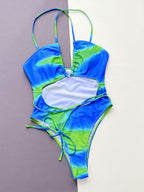 Women's One-piece Swimsuit Tube Top Hollow Personality One-piece