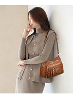 Women's Leather Large-capacity Crossbody Bag