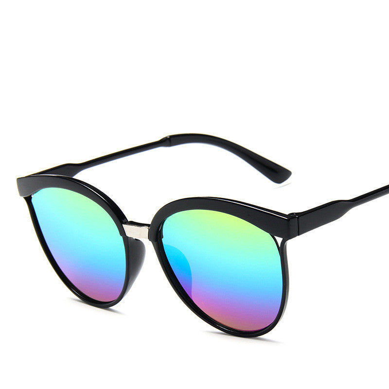 New Large Rim Sunglasses European And American Fashion Colorful Glasses Black Eyebrows Handsome Beautiful Sunglasses