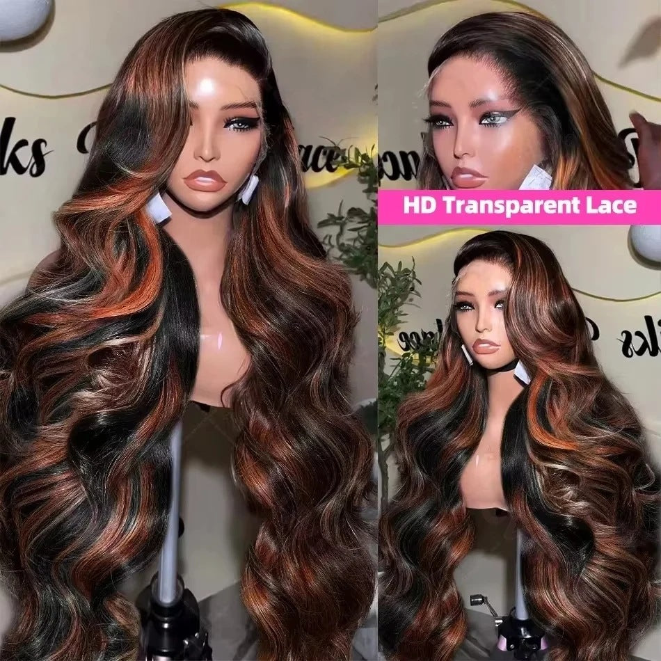 Gradient Color Big Wave Wig High-temperature Fiber