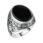Fashion Atmosphere Plating Thai Silver Alloy Men's Ring