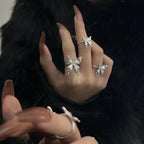 Women's Niche Design Pleated Cold Wind Dark Ring