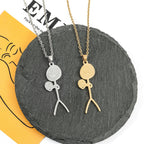 Funny Design Sense Basketball Little Man Necklace Fashion