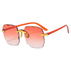Rimless Square Sunglasses For Women