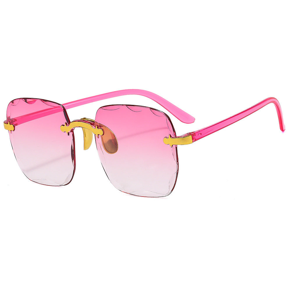 Rimless Square Sunglasses For Women