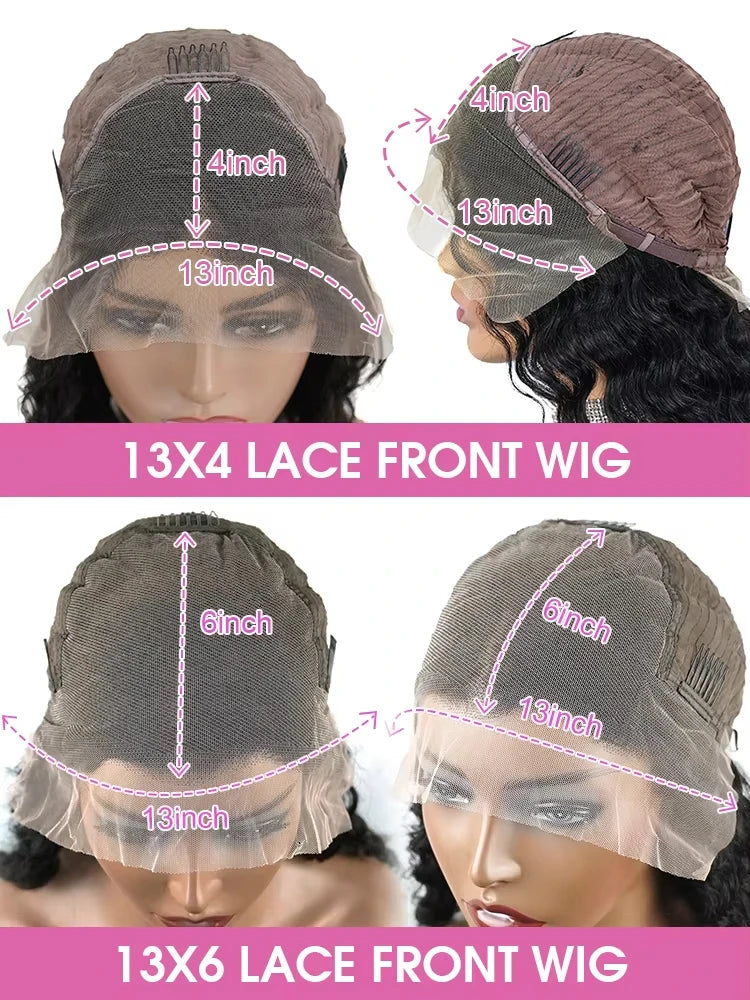200% Long 40 Inch Bone Straight Human Hair Wigs 13x5 HD Lace Frontal Wig 13x6 Brazilian Black 360 Full Lace Front Human Hair Wig