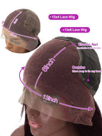 40 Inch Red Wig 99J Burgundy Lace Front Wig 13X4 Curly Human Hair Wigs Hd Lace Wig 13X6 Human Hair Colored Deep Wave Frontal Wig