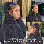 40 Inch Deep Wave Frontal Wig Transparent 13x4 13x6 HD Lace Frontal Human Hair Wigs Curly Human Hair Lace Frontal Wigs For Women