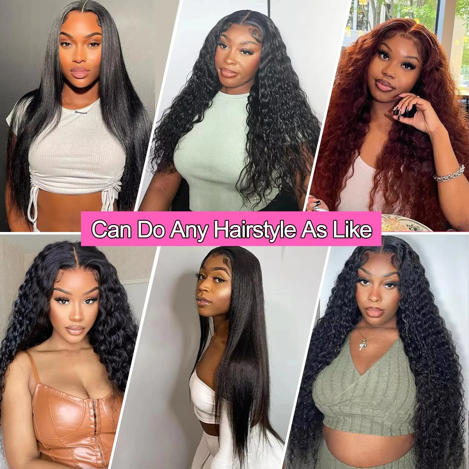 Varlea 40 Inch 13x4 Lace Front Wigs Deep Wave Wig Curly Hd Lace Wig 13x6 Human Hair Water Wave Black Wig Brazilian 220% Density