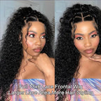 40 Inch Deep Wave Frontal Wig Transparent 13x4 13x6 HD Lace Frontal Human Hair Wigs Curly Human Hair Lace Frontal Wigs For Women