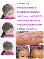 40 46 Inch Deep Wave 13x6 13x4 Hd Lace Front Human Hair Wig 250 Density Water Curly 360 Lace Frontal Wigs Human Hair For Women