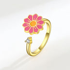 Fashion Personality Rotatable Flower Ring For Women