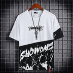 Net Celebrity Hair Stylist, Trendy Brand, Light Luxury Men's Clothing, Short-sleeved Men