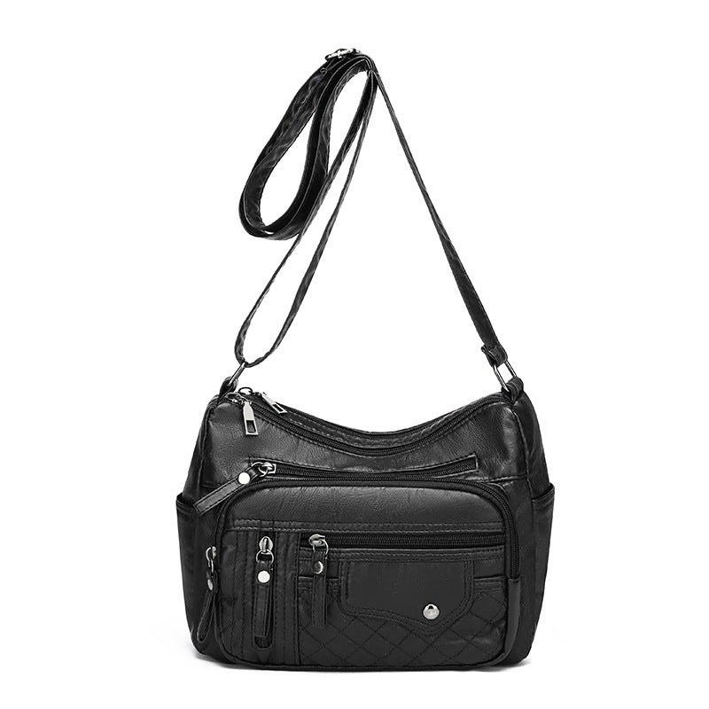 Women's Leather Large-capacity Crossbody Bag