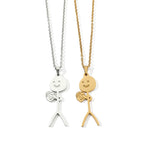 Funny Design Sense Basketball Little Man Necklace Fashion