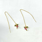 Bird Hanging Personalized And Temperamental Long Style Earrings