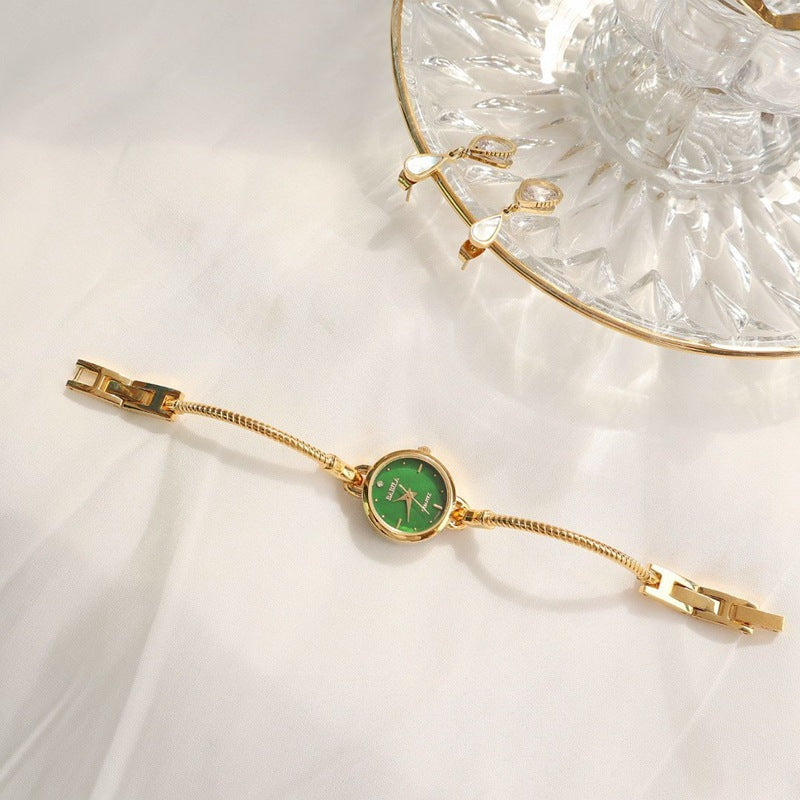 Retro Small Golden Watch Quartz Women's Watch
