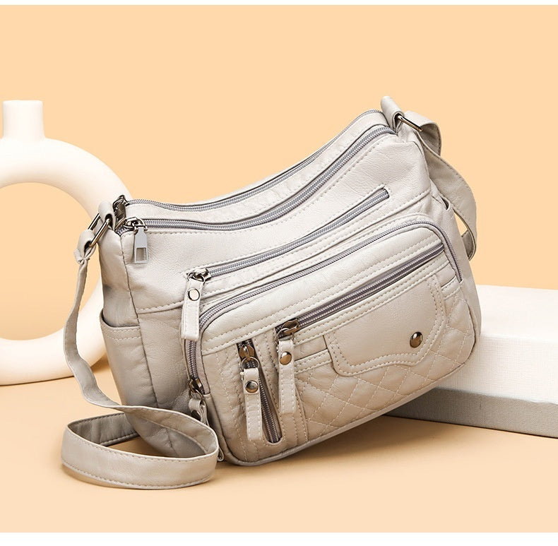 Women's Leather Large-capacity Crossbody Bag