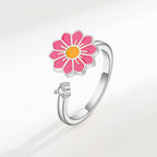 Fashion Personality Rotatable Flower Ring For Women
